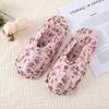 Pantuflas Silenciosas de Suela Blanda para Mujer 2025, Pantuflas Transpirables de Algodón Acolchado, Pantuflas Cerradas de Suela Fina para Interiores y Exteriores, 100% Algodón
