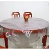 Toalha de Mesa Descartável Plástico Extra Grosso Filme de PE Vermelho Impermeável Seda Artificial Toalha de Mesa Grande Casamento Impressão Xi Jogo Americano