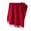 Chal Jacquard de Patrón Chino Wanzi de Doble Cara Guochao Otoño Invierno Engrosado Cálido Bufanda con Borlas Regalo Venta al por Mayor