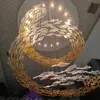 Lámpara de Ingeniería Artística No Estándar Club de Ingeniería de Hotel Lobby Lámpara de Araña Matriz Creativa Oficina de Ventas Lámpara de Mesa de Arena Transfronterizo