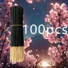 [Artículo Caliente Transfronterizo] Incienso en Varilla de Bambú Flor de Cerezo Negra 20 Piezas/Paquete Varillas de Incienso 50 Piezas con Etiqueta para Envío Directo