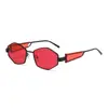 Gafas de Sol de Moda Tendencia Europeas y Americanas Transfronterizas de Amazon 2025 Rombo Metal Polígono Gafas de Sol de Gama Alta
