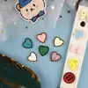 Parche Bordado de Estrella de Cinco Puntas y Corazón en Colores Macaron, Parche Autoadhesivo DIY, Pegatina de Tela para Ropa, Bolsos y Diarios, Lindo