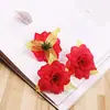 4,5cm Cabeça de Flor Rosa Artificial Casamento Decoração de Casa Flores Adereços de Fotografia Adereços de Cabeça Acessórios de Cabelo Roupas Flor DIY