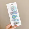 Presilha de Cabelo de Bebê Desenho Animado Fofa Presilha de Tecido Não Machuca o Cabelo Super Fofa Presilha Fina para Cabelo Acessórios de Cabelo para Bebê Cabelo Curto Franja Presilha Lateral