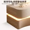 Mesita de noche color crema para dormitorio, uso creativo en el hogar, nueva moderna minimalista inteligente de alta gama con almacenamiento de madera maciza