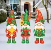 Amazon Transfronteiriça Nova Placa de Jardim de Natal Boneco de Neve Papai Noel Placa de Jardim Decoração de Festa Placa Oca