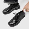 Venta Directa de Fábrica Otoño Nueva Moda Formal de Negocios Zapatos de Cuero para Hombre Punta Cuadrada Casual para Viajes de Negocios Zapatos Derby