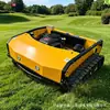 Zy1100 Cortacésped Controlado Remotamente, Rastreador de Doble Hoja Autopropulsado Autocargable Desmalezador, Fabricante de Trituradora de Césped
