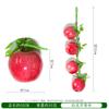 Brochetas de Fruta de Espuma Simulada Manzana Pimiento Decoración de Restaurante de Campo Estilo Pastoral Accesorios para Disparos Fruta Falsa Colgante