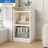 Estantería de Piso Estante de Almacenamiento Gabinete Estrecho para Esquina de Pared Gabinete de Almacenamiento Gabinete de Almacenamiento Combinación Libre Rejilla Librero para el Hogar