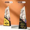 Trofeo de cristal fijo, medalla de honor creativa personalizada de madera maciza para competición infantil, premios para empleados de empresa, plata, otros, puede
