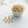 Cuentas sueltas chapadas en oro de 18 quilates que conservan el color, cuentas chapadas en oro, pulsera con cuentas espaciadoras, cuentas de plata, accesorios para ensartar pulseras DIY hechas a mano, materiales para ensartar cuentas