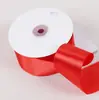 Cinta roja brillante cinta de seda cinta de satén banderín rojo para coche regalo presente horneado flor embalaje boda