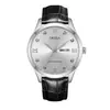 Relógio Masculino ORSGA Fashion Business Calendário Duplo Diamante Luminoso Fábrica Comércio Exterior Transfronteiriço Ao Vivo Relógio de Quartzo