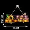 Decoração de Festa de Halloween Placa de Luz LED Abóbora Morcego Pendurado na Porta Festival dos Fantasmas Arranjo de Cena Pingente Pendurado Luz de Ambiente