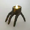 Luz de Calabaza de Halloween Diseño de Atmósfera Accesorios Decorativos Luz Electrónica LED de Velas Araña Luminosa Luz Nocturna Mano Fantasma Luz