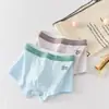 Cuecas Infantis Algodão Puro Tipo a Algodão Crianças Meninos Meninos Ensino Fundamental Médio Crianças de Meio e Grande Porte Boxer Briefs Atacado