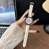 Adequado para Pulseira de Couro Granulado para Huawei Gt5 Watch Gt4 41mm Pulseira de Couro para Mulheres Gt5Pro 18mm