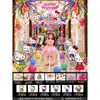 Decoración de Cumpleaños con Tablero KT de Hello Kitty, Set de Lluvia de Globos para Niños Bebés de 4 Años, Decoración de Escena de Fiesta de Gato KT de 5 Años