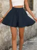 En Stock 2026 Falda Corta Estampada de Cintura Alta Línea A Europea y Americana con Cordón, Falda Shorts de Moda Casual Adelgazante