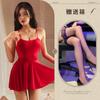 Pijama Sexy, Suspensórios de Pura Luxúria, Camisola Sexy Transparente Tamanho Grande, Uniforme de Tentação Fofo Sem Costas para Senhoras Atacado 844