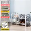 Direto do FabricanteAço Inoxidável Multicamadas Entrada Simples Dormitório Armário de Sapatos Quarto de Aluguel Rack de Armazenamento Sapateira