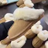 Primer Encuentro Temporada 2026 Nuevas Pantuflas Cerradas Otoño/Invierno Suela Plana Peludas Espesas Cálidas Para Usar al Aire Libre Pantuflas de Mujer