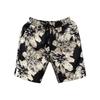 Novos Shorts de Verão Masculinos Marca da Moda Estampados Modernos Soltos Calças de Praia Retas Casuais Flor Grande Versátil Calças de Três Peças