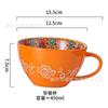 Louça de cerâmica boêmia pintada à mão em underglaze prato de louça tigela de arroz atacado prato doméstico Prato para Casa Nova