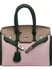 Bolso de mano de alta gama para mujer, nuevo modelo 2026, bolso Kelly de moda transfronterizo, bolso de hombro y cruzado casual para el trabajo, color platino