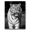 Pintura central impresión al por mayor pintura decorativa animal moderna simple blanco y negro sala de estar porche elefante leopardo Tigre pintura sobre lienzo