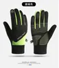 Guantes de Ciclismo de Invierno para Hombre con Forro Polar, Engrosados para Montar Motocicletas Eléctricas, Cortavientos y Resistentes al Frío, Guantes Térmicos de Otoño e Invierno con Dedos Separados