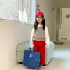 Outono 2026 Roupas Infantis Novidades de Primavera Estilo Coreano Calças de Primavera com Acabamento em Renda Calças de Moletom Calças Casuais para Meninas 7099