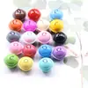 Campana para Mascotas 22mm Pintura de Color Campana de Hierro Accesorios de Llavero Color Caramelo Campana Abierta