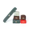 Caja de Joyería de Gamuza de Gama Alta con Etiqueta Dorada, Caja para Joyería, Aretes, Anillos, Caja para Collares, Caja de Empaque para Colgantes Curvos y Pulseras