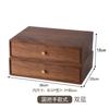 Caja de Almacenamiento de Cajones Multicapa de Nogal Negro Norteamericano Gabinete de Almacenamiento de Documentos de Oficina de Madera Maciza para Escritorio Caja de Almacenamiento para Artículos Varios