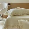 Funda de cama sencilla de algodón acolchado secreto de Corea del Sur, lavable con arena, sábana gruesa de algodón de tres piezas, almohadilla fina antideslizante, edredón Four Seasons