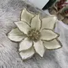 Decoraciones de Flores de Navidad Accesorios Hechos a Mano para Árbol de Navidad Flores de Simulación Flores de Navidad Modernas y Sencillas Decoración del Hogar Flores de Navidad