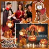 Atmosfera de Halloween Fantasia de Cão Diabo Adereços de Decoração Interna e Externa Decorações de Halloween com Luzes LED