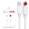 Cable de Datos de Carga Rápida Tipo Doble C, Núcleo de Cobre Libre de Oxígeno de 5 Hilos, TPE Ecológico, Adecuado para Carga Súper Rápida Apple y Huawei