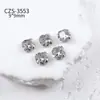 Joyería de Arte para Uñas con Diamantes de Zirconia Blanca Explosiva en Pila Decoración para Uñas Cuadradas Gruesas de Corazón con Diamantes Completos Hecha a Mano de Gama Alta