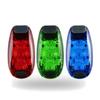 Luz trasera de bicicleta LED para exteriores, 3 luces, luz de advertencia, luz de mochila, luz de advertencia para correr, luz de casco, tres colores