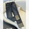 Jeans tubo de humo para mujer primavera y otoño 2024 nuevos este año populares explosiones pantalones baguette pantalones rectos pequeños de nueve