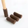 Fundas de punto para patas de silla, almohadillas de tela para pies, engrosadas, silenciosas, anti-ruido, para dormitorio, mesa de comedor, taburete, tipo universal