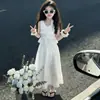 Vestido para Niñas Conjunto de Vestido Dulce de Verano para Niños 2026 Chaleco Falda para Niñas Vestido de Princesa Conjunto de Dos Piezas