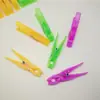 Venda Direta de Fábrica, Pacote Quente de Alta Qualidade com 24 Peças de Prendedores de Roupa Plásticos Coloridos com Pegada Macia, Clipes de Roupa, Clipes de Meia