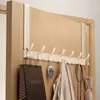 Colgador de Ropa para Colgar en la Puerta, Estante de Almacenamiento de Ropa sin Taladro, Colgador Tipo Trasera de Puerta, Colgador de Abrigos y Sombreros para Montar en la Pared