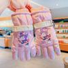 Guantes de esquí para niños, de invierno, para niñas, para jugar en la nieve, para montar a caballo, impermeables, resistentes al frío, cálidos y con forro polar.