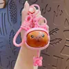 Chaveiro Pingente Gato Cartoon Que Muda de Rosto Descompressão Casal Carro Bolsa Pingente de Chaveiro Presente Atacado